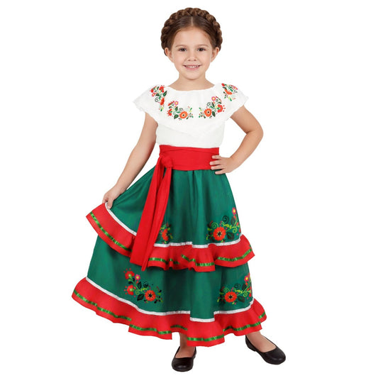 Costume Messicana Nayeli per bambina