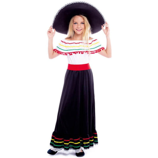 Costume da messicana Valentina per bambina