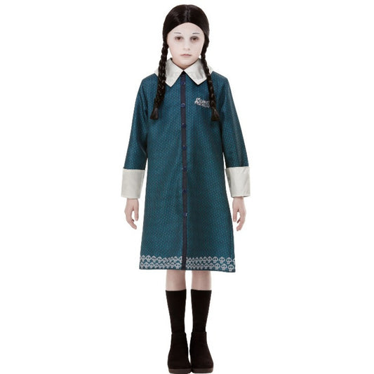 Costume di Wednesday Addams™ con parrucca per ragazza