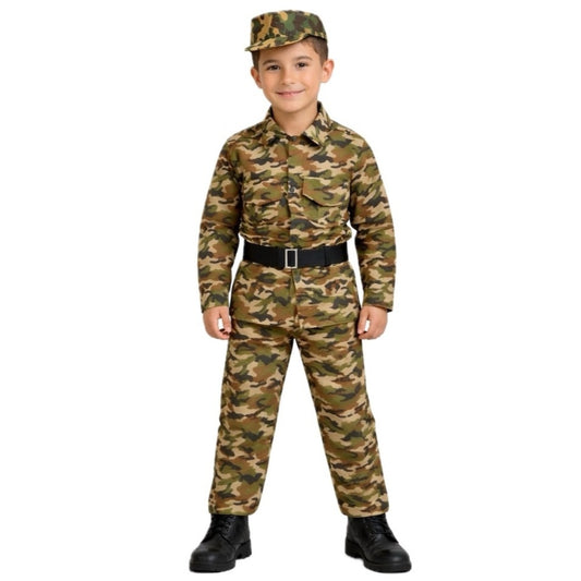 Costume da Militare con Berretto bambino