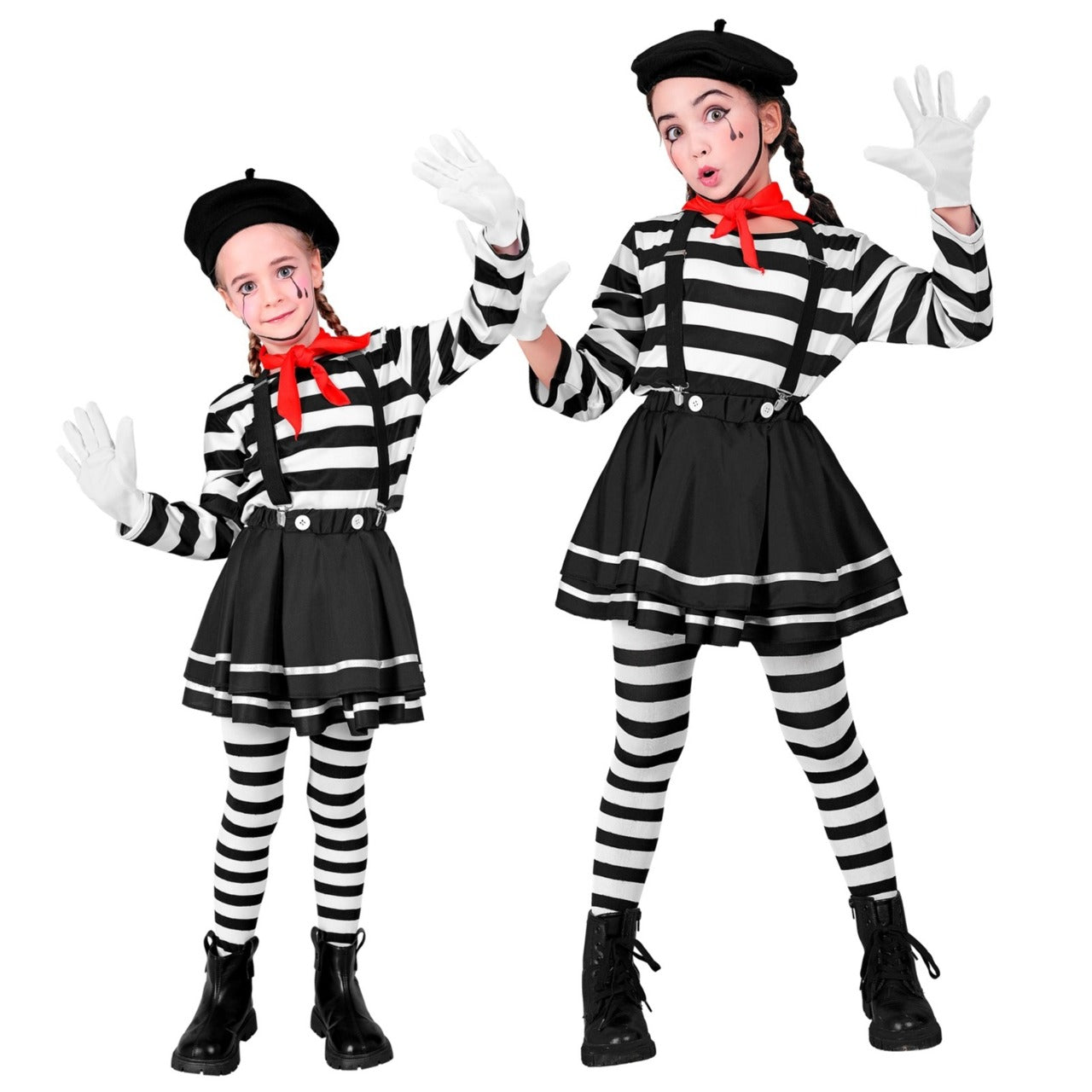 Costume da Mimo Bicolor per bambina