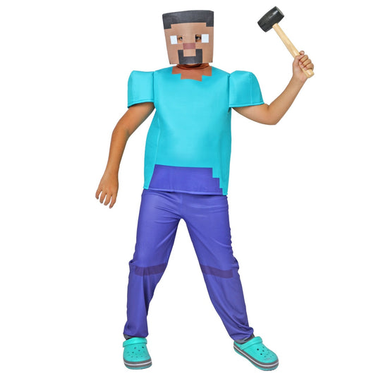 Costume Minecraft blu per bambino