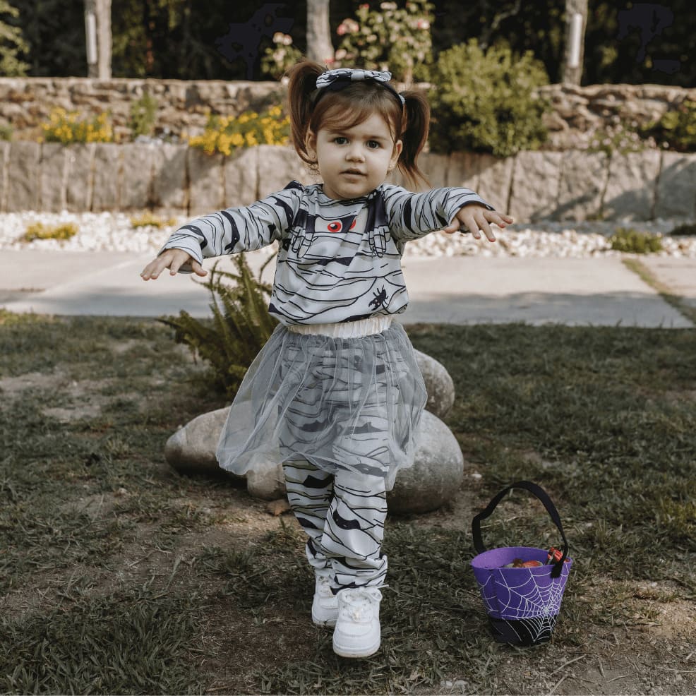 Disfraz momia tutú niña