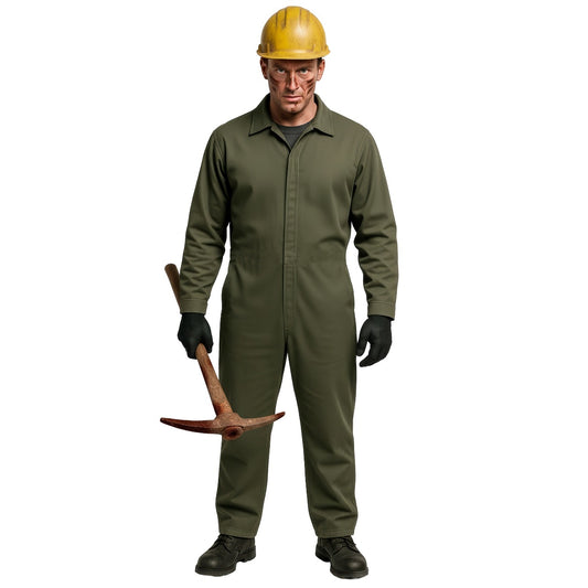 Costume da Minatore Verde per adulto