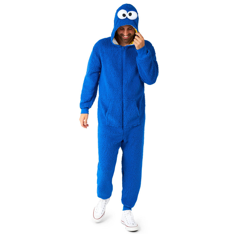 Costume del Mostro dei Biscotti di Sesame Street™ per adulto