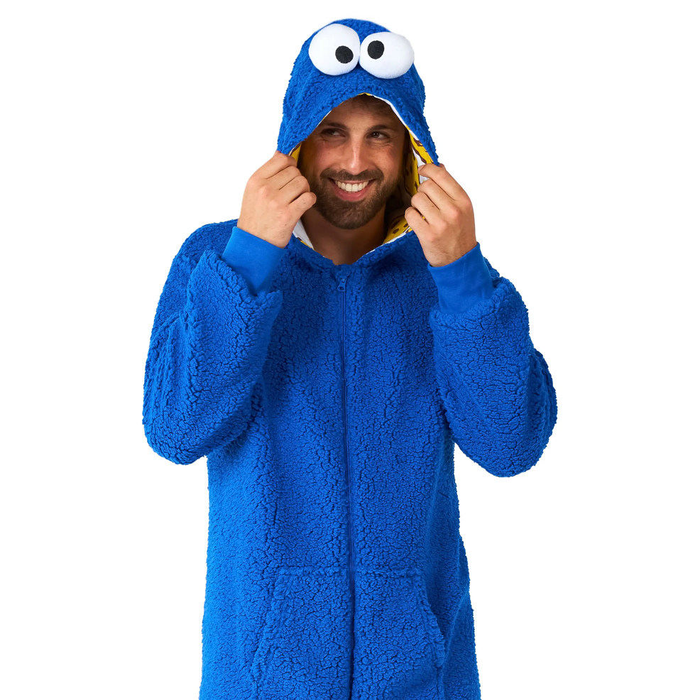 Costume del Mostro dei Biscotti di Sesame Street™ per adulto
