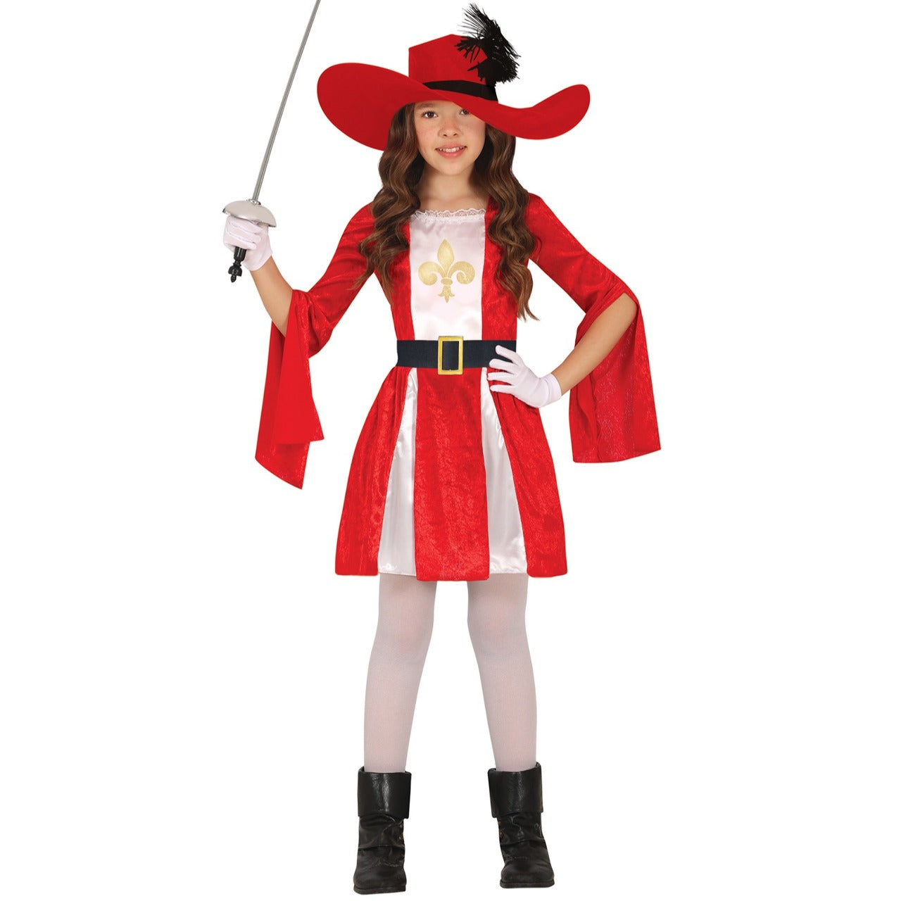 Costume da moschettiere di Porthos per bambina