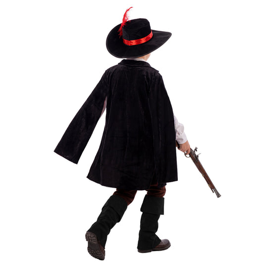 Costume da Moschettiere Nero per bambino