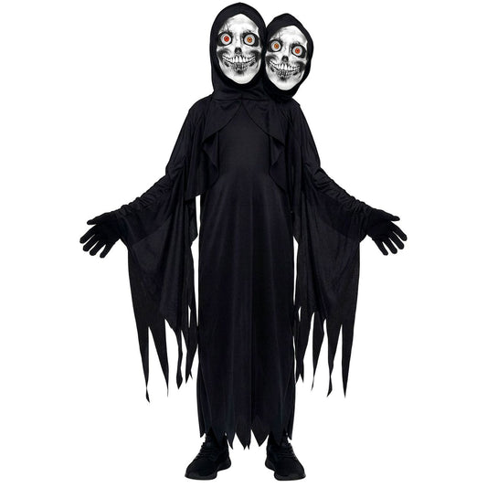 Costume da Morte con 2 Teste per bambini