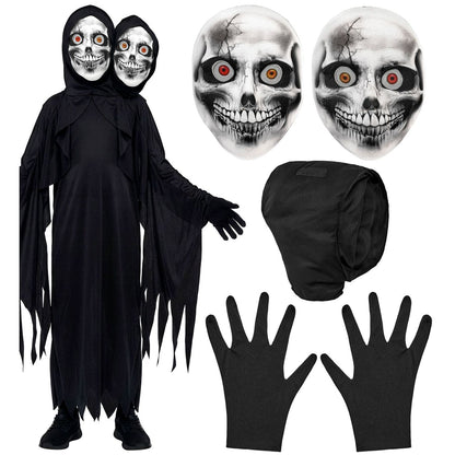 Costume da Morte con 2 Teste per bambino