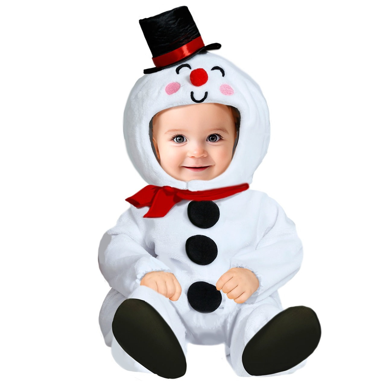 Costume da Pupazzo di Neve bianco per neonato