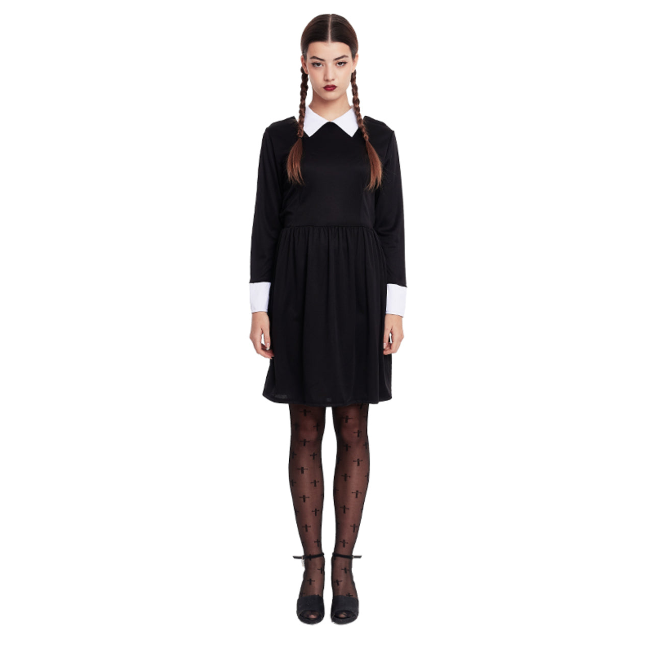 Costume da Ragazza Sinistra Nero per donna