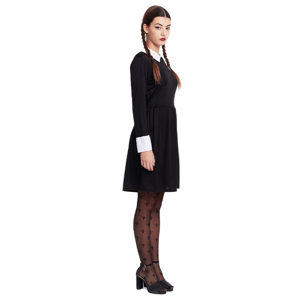 Costume da Ragazza Sinistra Nero per donna