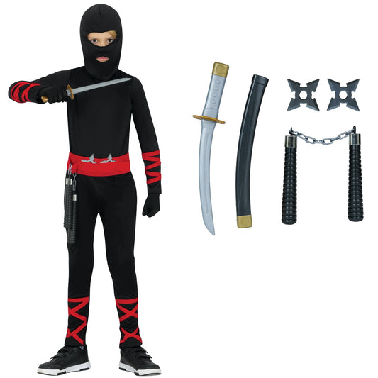 Costume da Ninja con Armi per bambino