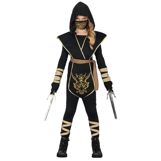Costume da Ninja Drago Nero per bambina 