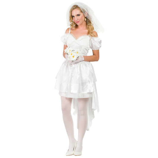 Costume da sposa bianca per donna