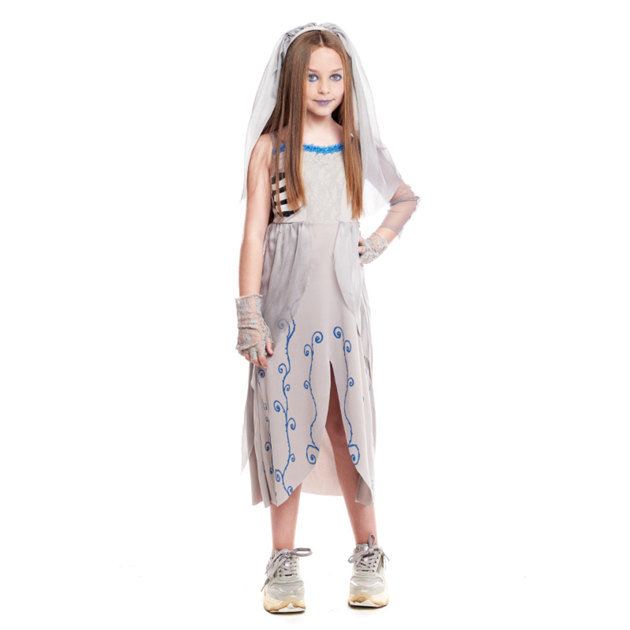 Costume da Sposa Cadavere Emily Eco per bambina