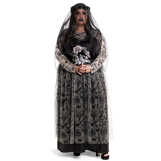 Costume da Sposa Cadavere Plus per donna