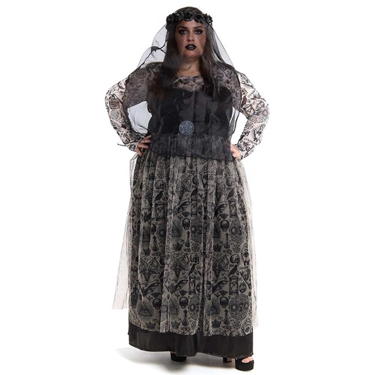 Costume da Sposa Cadavere Plus per donna