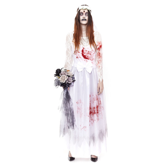 Costume da sposa zombie sanguinaria per donna