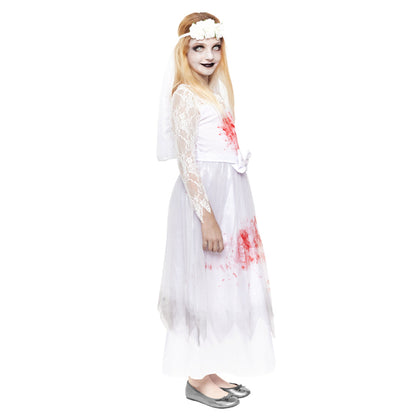 Costume da Sposa Zombie Sanguinaria per bambina