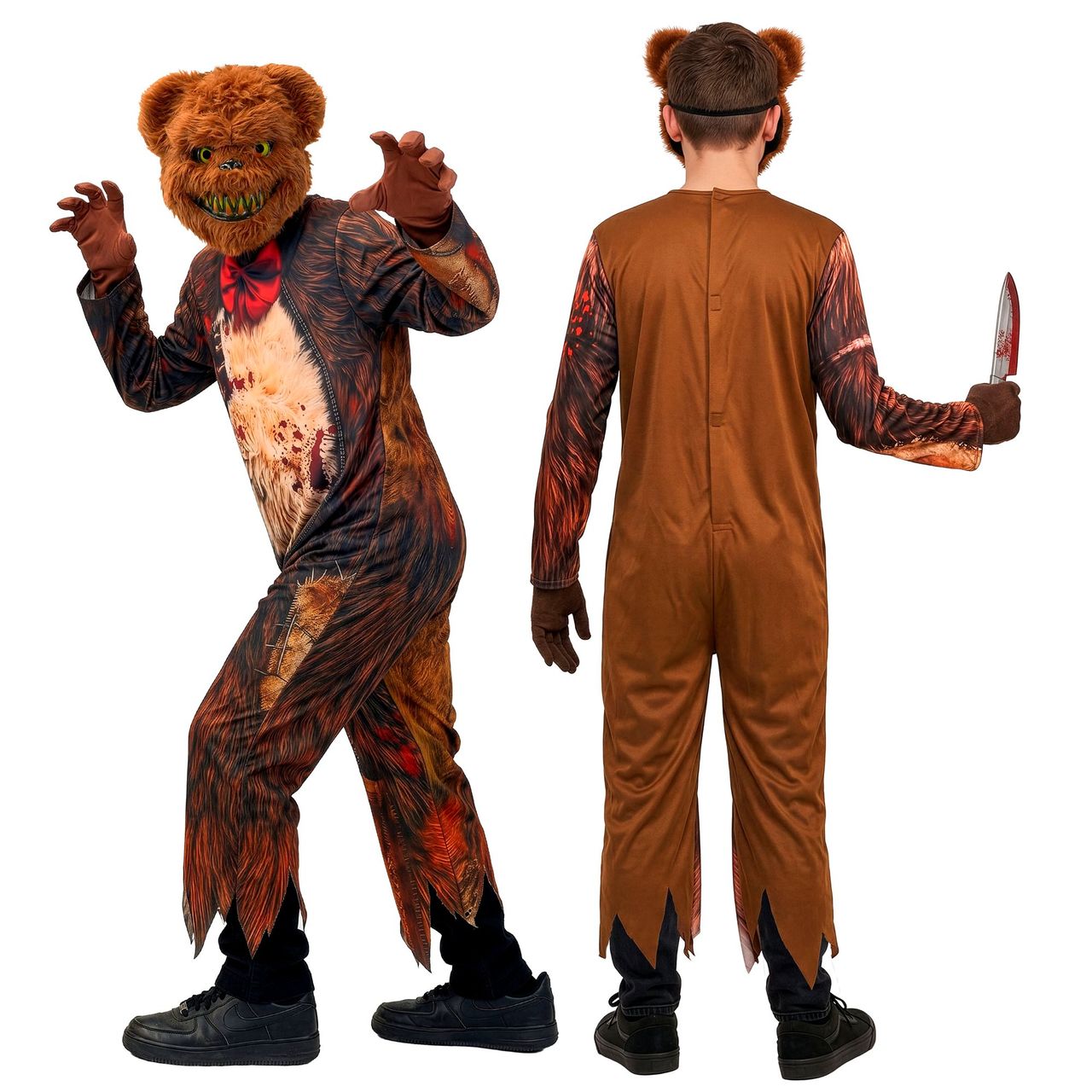 Costume da Orso Assassino Zombie per bambino