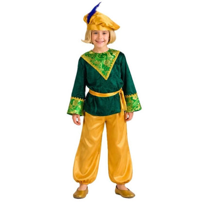 Costume da Paggio Gaspare Verde bambino
