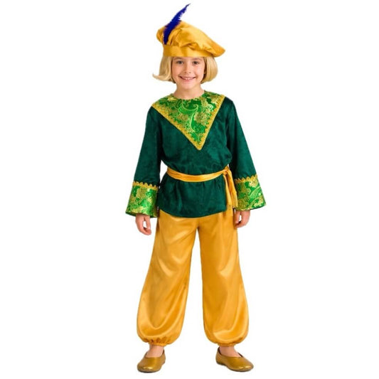 Costume da Paggio Gaspare Verde bambino