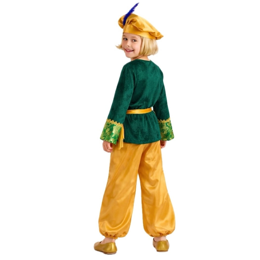 Costume da Paggio Gaspare Verde bambino