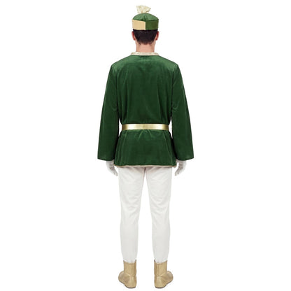 Costume da Paggio Reale Verde Deluxe per adulto 