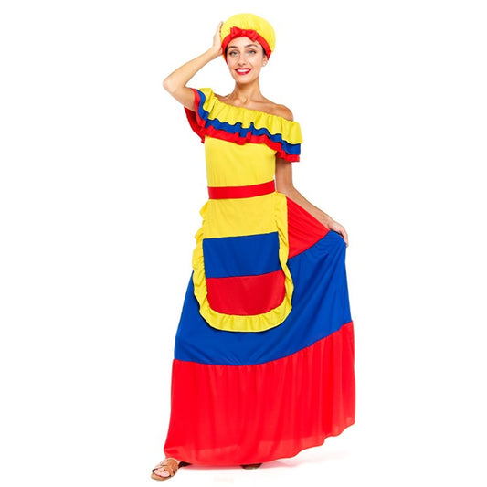 Costume da Palenquera Colombiana per donna 
