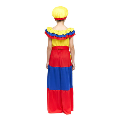 Costume da Palenquera Colombiana per bambina