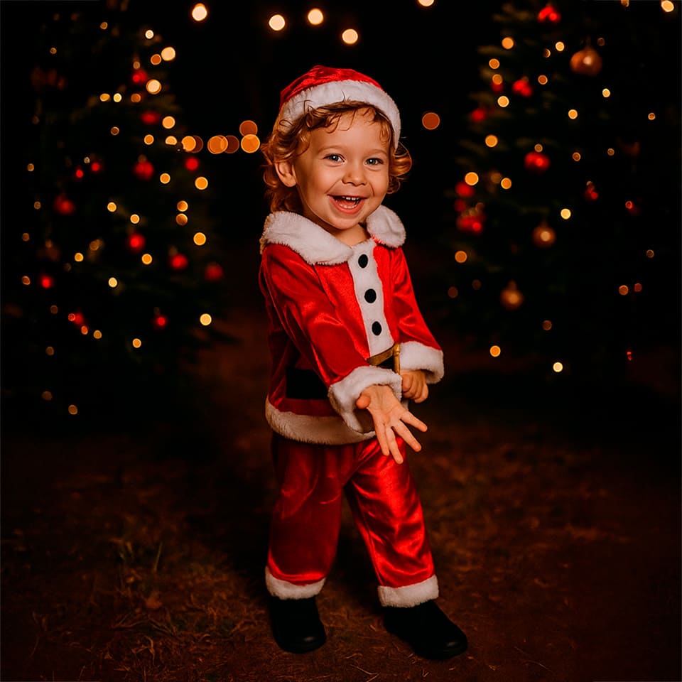 Disfraz papa noel bebé