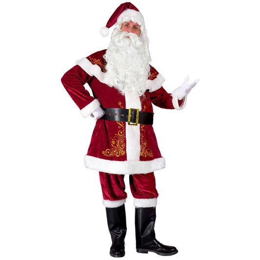 Raffinato costume da Babbo Natale per adulto