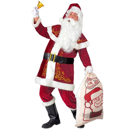 Raffinato costume da Babbo Natale per adulto