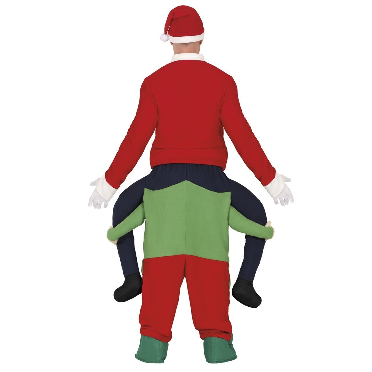 Costume da Babbo Natale sopra Elfo per adulto