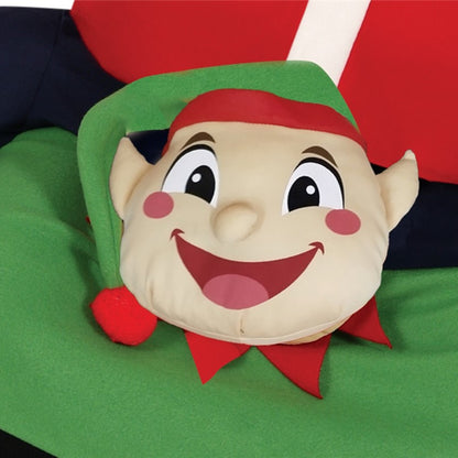 Costume da Babbo Natale sopra Elfo per adulto