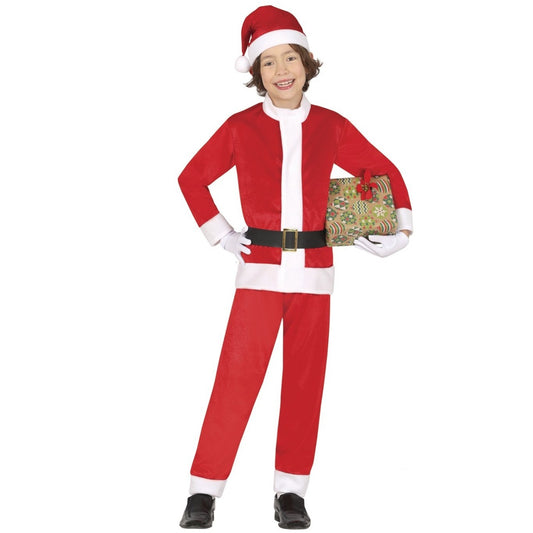Costume da Babbo Natale in velluto per bambino