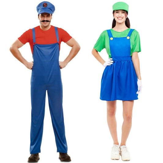 Costumi di coppia da Luigi e Mario Videogiochi 