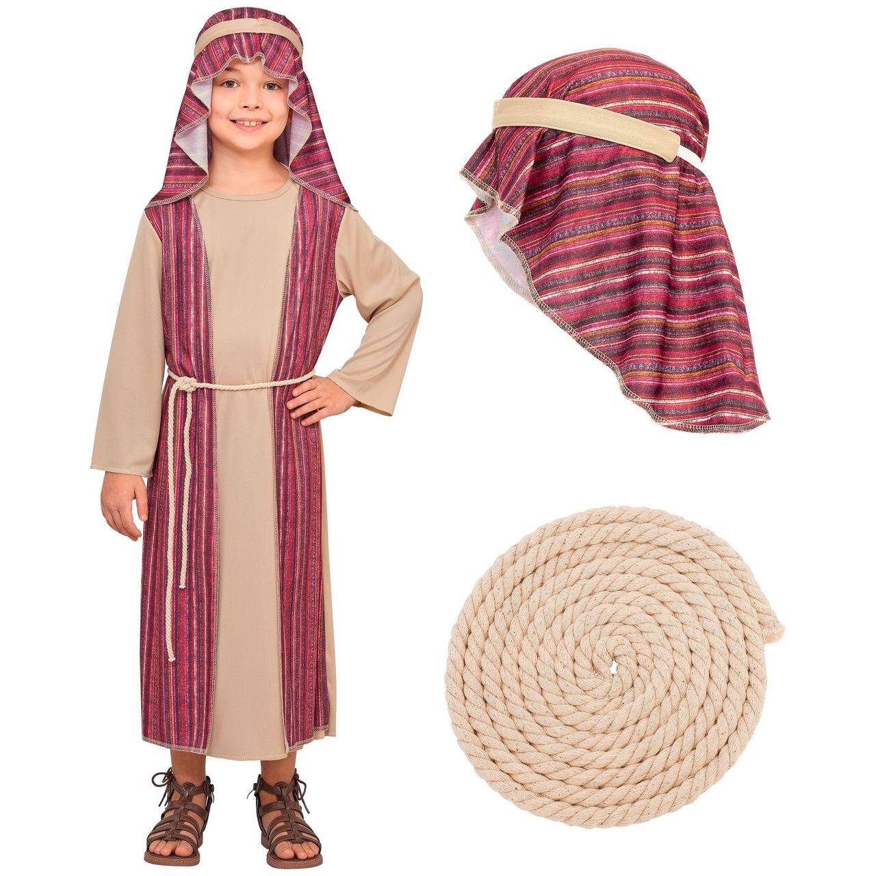 Costume da Pastore Ebreo Viola per bambino