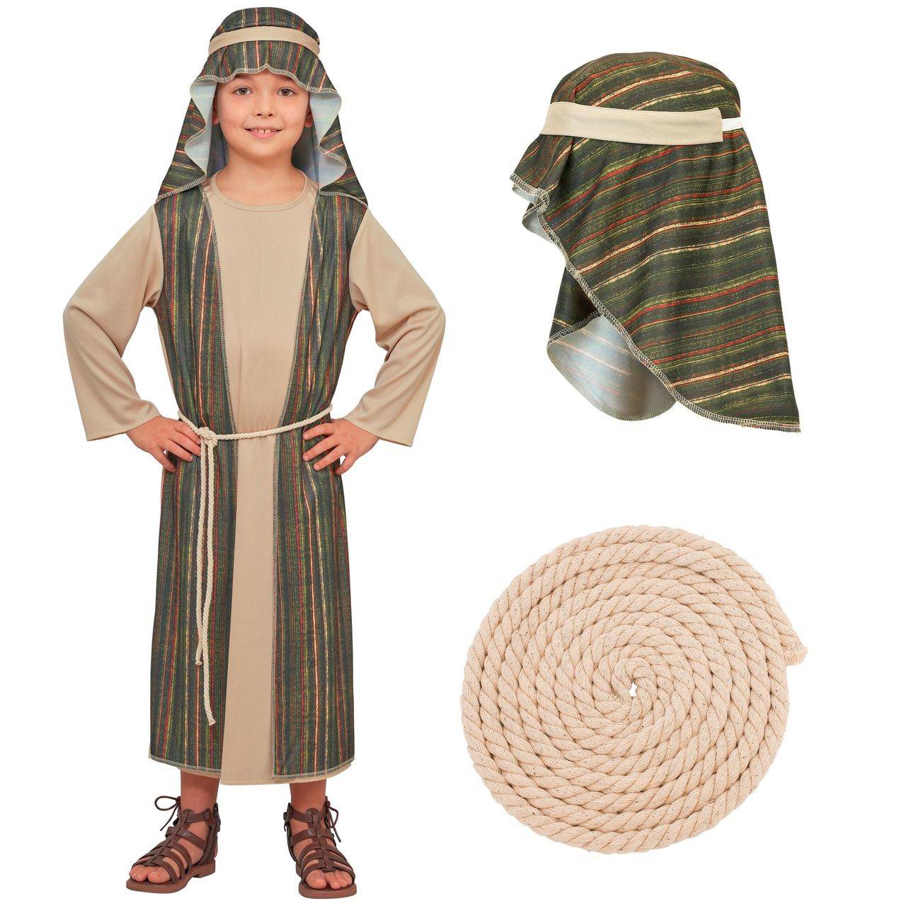 Costume da Pastore Ebreo Verde per bambino