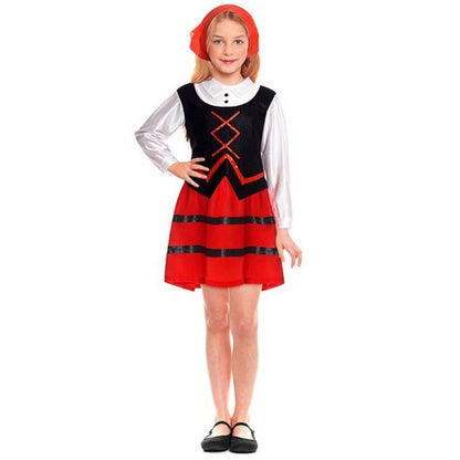 Costume da Pastorella Galiziana corto per bambina