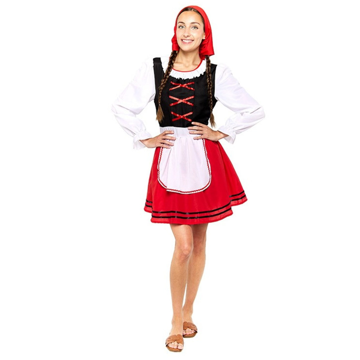 Costume da Pastorella Galiziana Rosso per donna