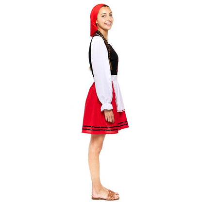 Costume da Pastorella Galiziana Rosso per donna
