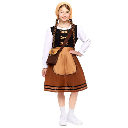 Costume da Pastorella Marrone per bambina