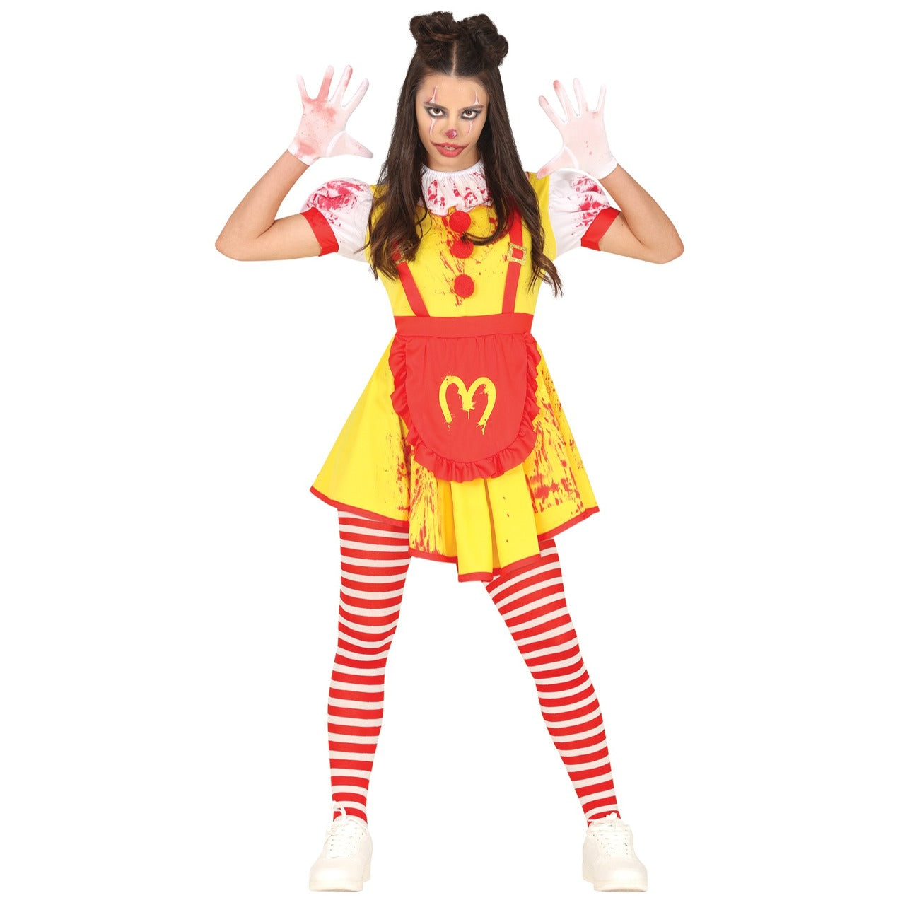 Costume da Pagliaccia Burger per adolescente