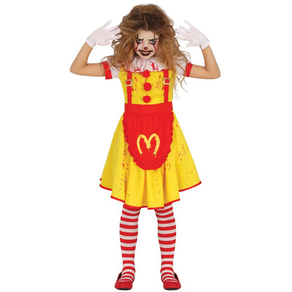 Costume da Pagliaccia Burger per bambina