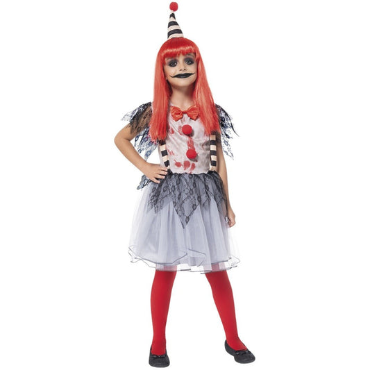 Costume da clown pazzo per bambina