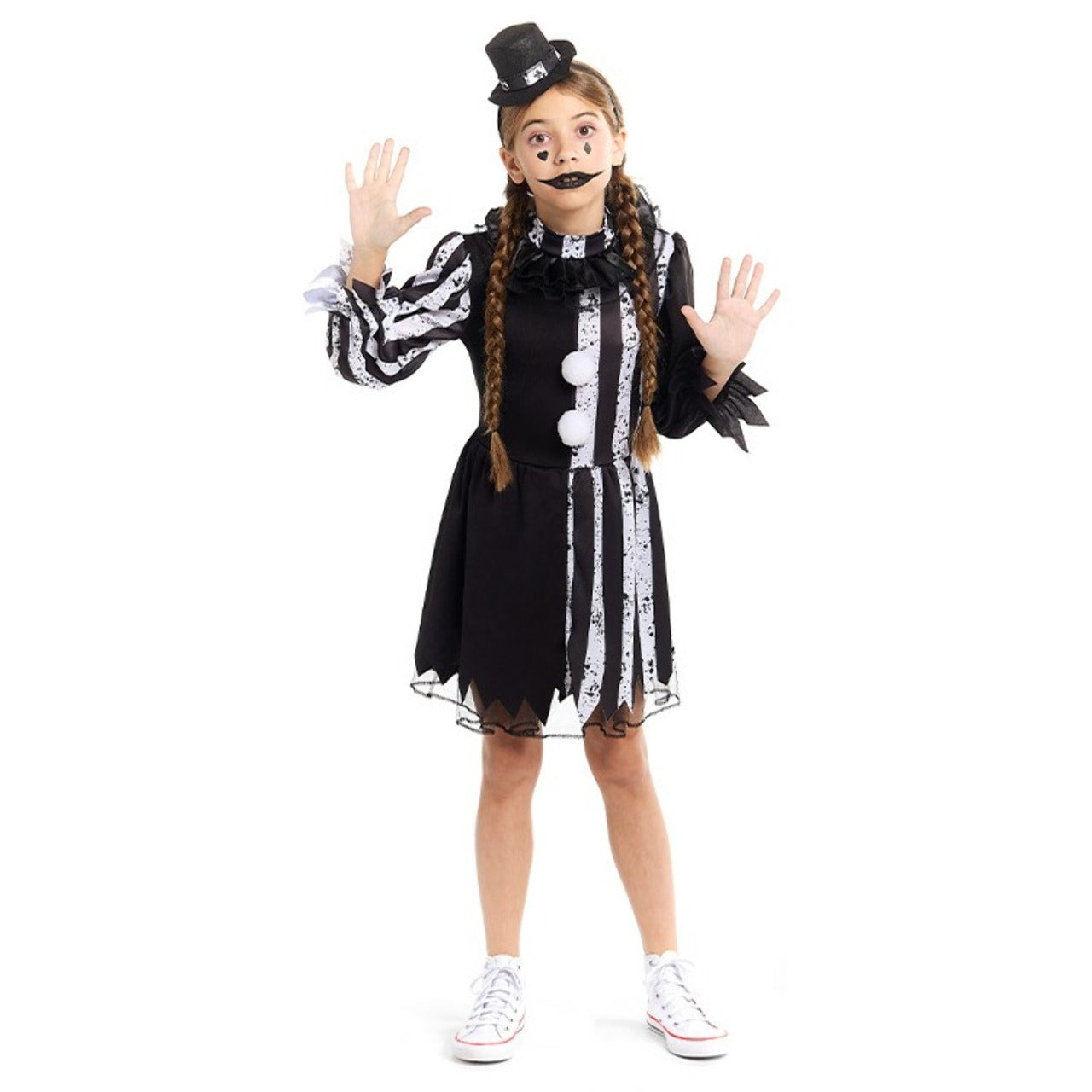 Costume da Pagliaccia Macabra per bambina