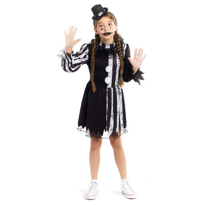 Costume da Pagliaccia Macabra per bambina